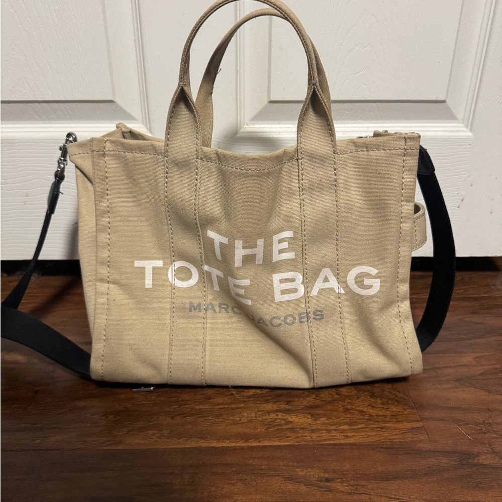 Marc Jacobs Beige Canvas Tote Bag